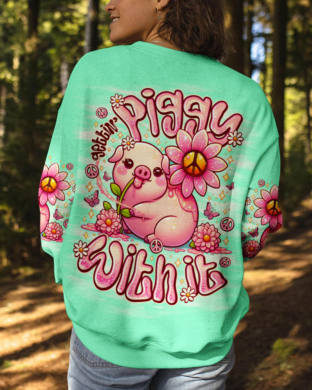 GETTIN' PIGGY WITH IT PIG ALL OVER PRINT - TLNO1707252