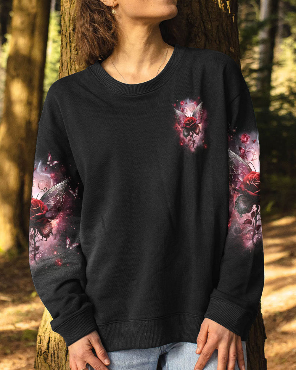 I BELIEVE THERE ARE ANGELS AMONG US WINGS ROSE ALL OVER PRINT - TLNO1712242