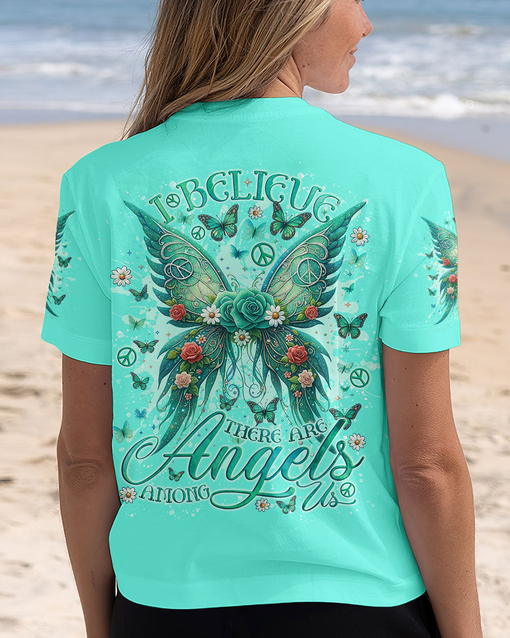 I BELIEVE THERE ARE ANGELS AMONG US WINGS ALL OVER PRINT - TLNO1812231