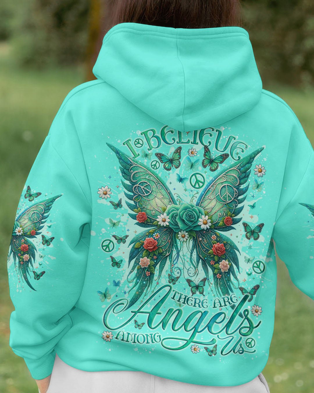 I BELIEVE THERE ARE ANGELS AMONG US WINGS ALL OVER PRINT - TLNO1812231