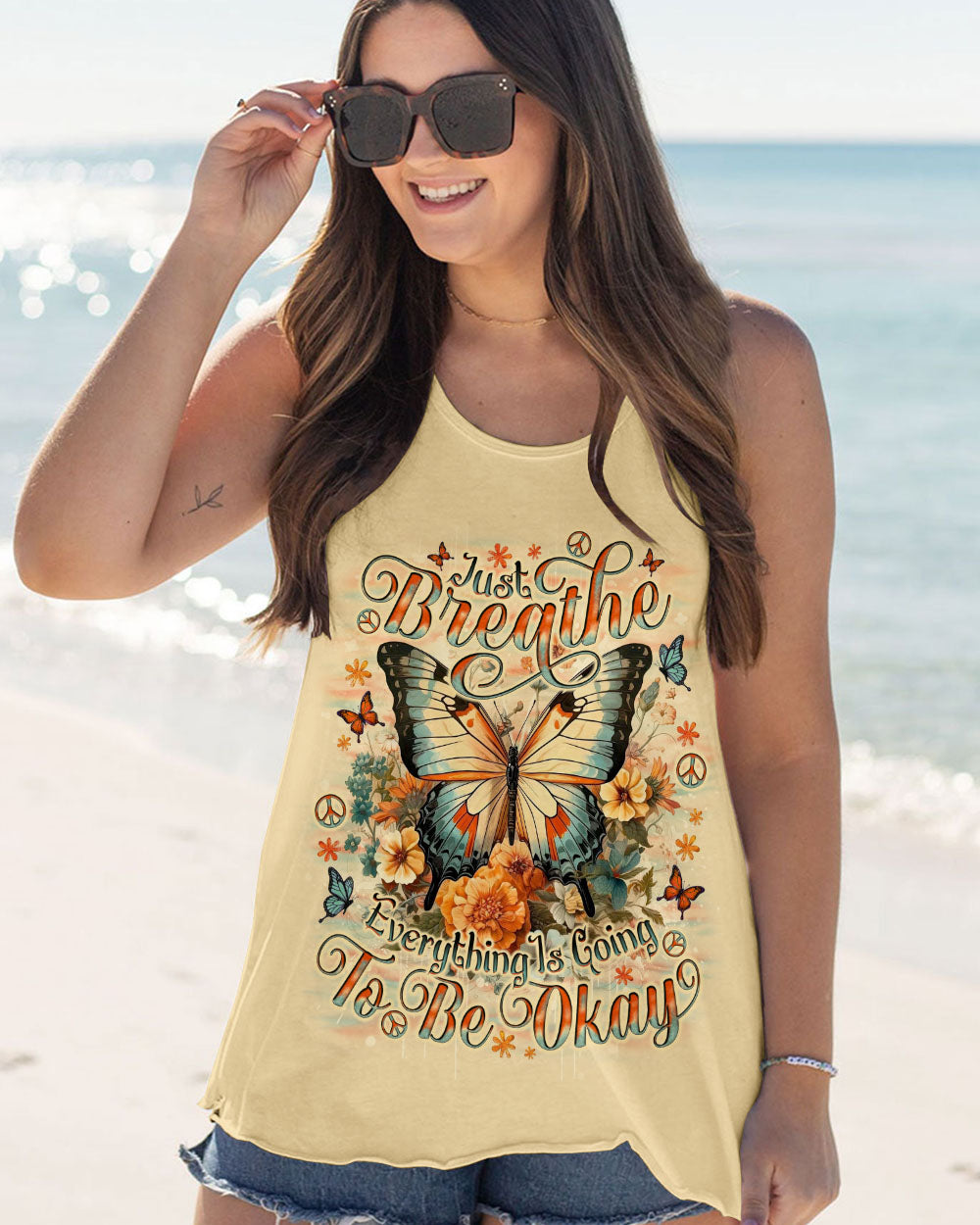 JUST BREATHE BUTTERFLY  ALL OVER PRINT - TLNO1903253