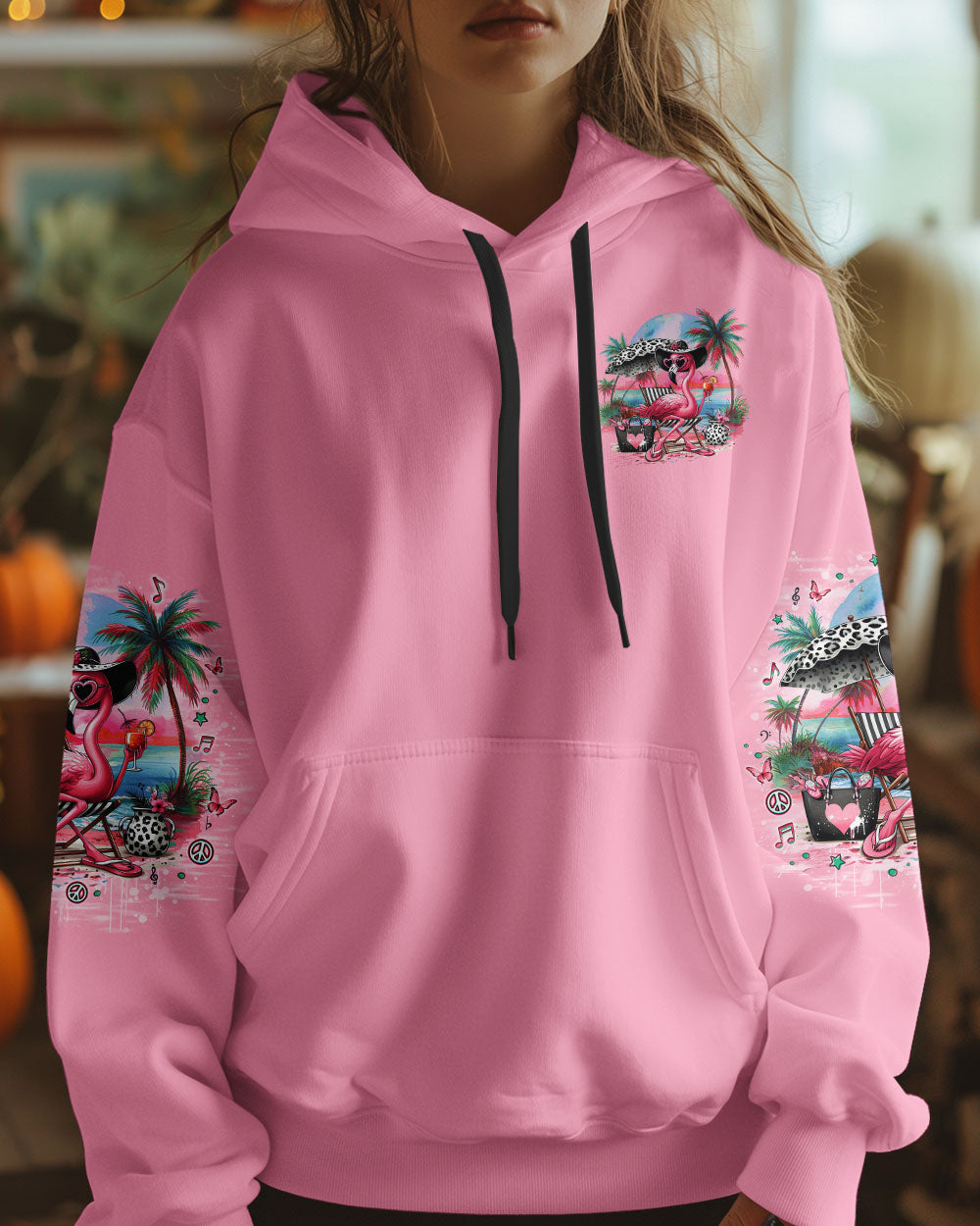 PRETTY IN PINK FLAMINGO LEOPARD ALL OVER PRINT - TLNO1904252