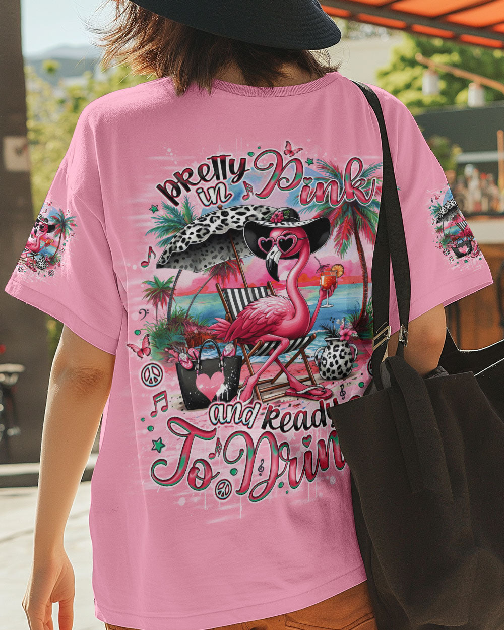 PRETTY IN PINK FLAMINGO LEOPARD ALL OVER PRINT - TLNO1904252