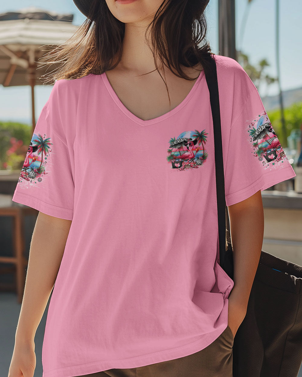 PRETTY IN PINK FLAMINGO LEOPARD ALL OVER PRINT - TLNO1904252