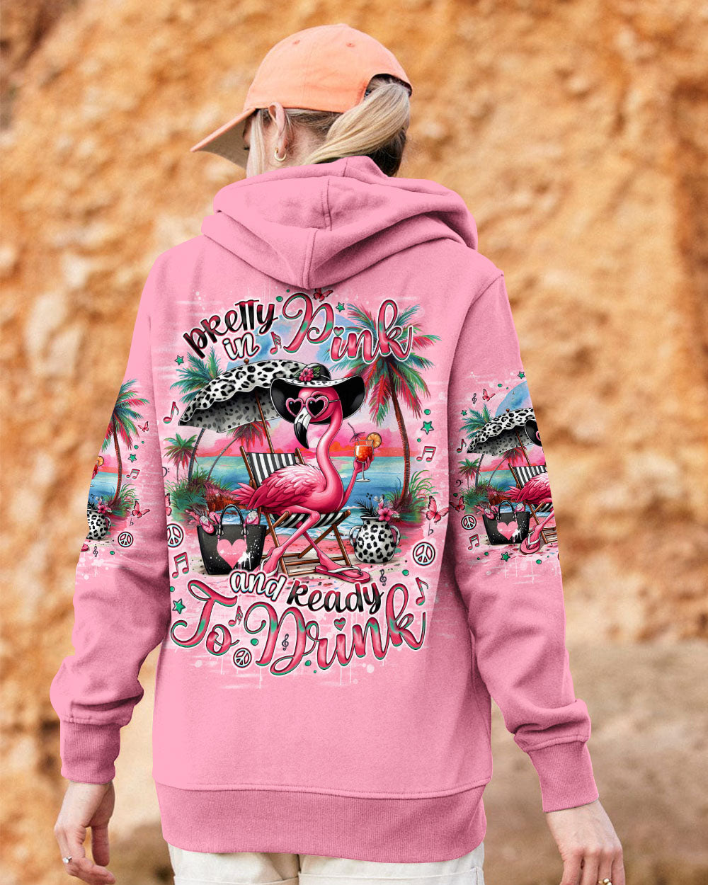 PRETTY IN PINK FLAMINGO LEOPARD ALL OVER PRINT - TLNO1904252