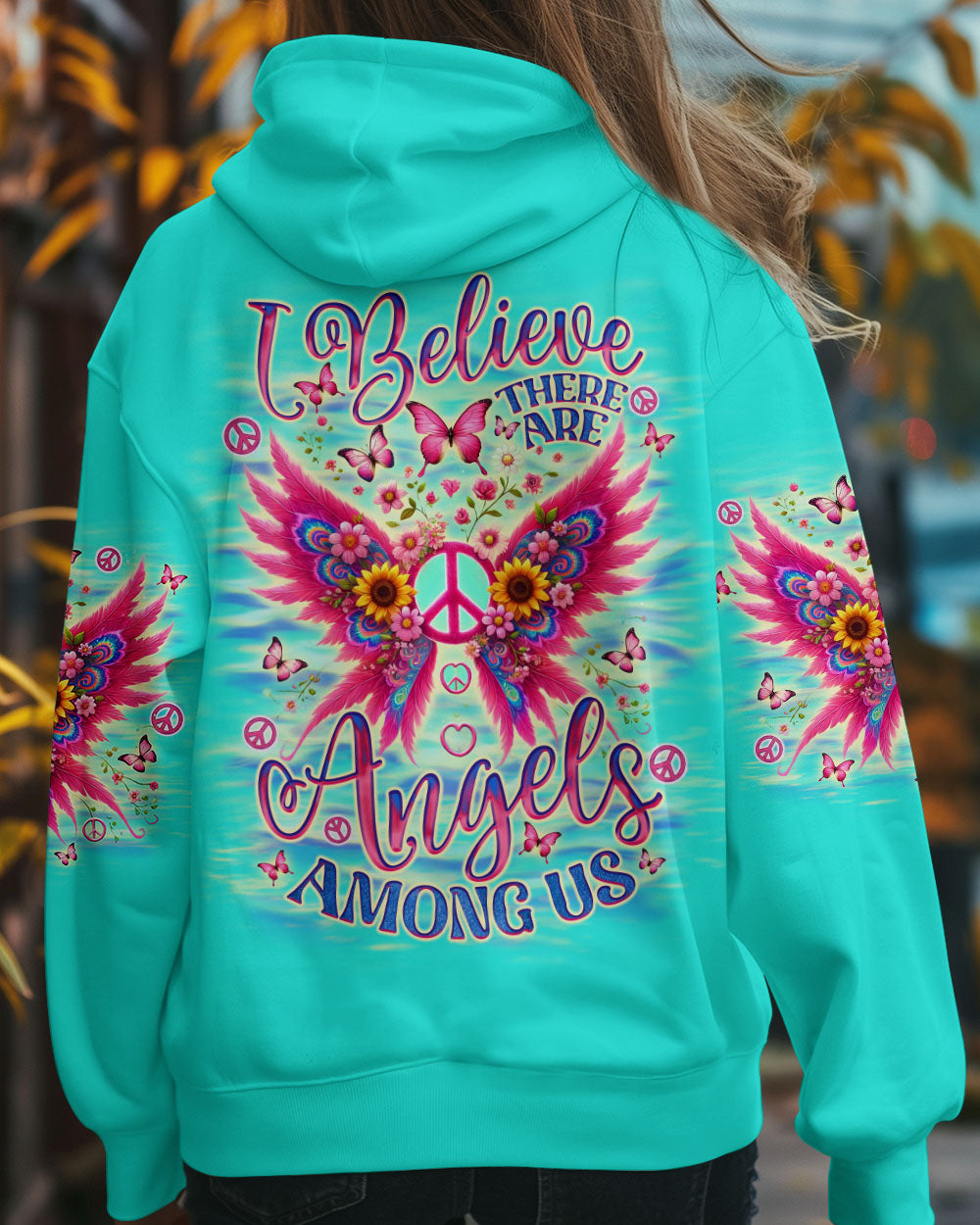 I BELIEVE THERE ARE ANGELS AMONG US WINGS ALL OVER PRINT  - TLNO1905253