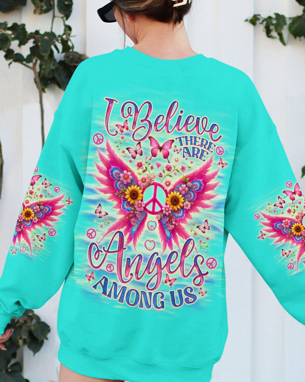 I BELIEVE THERE ARE ANGELS AMONG US WINGS ALL OVER PRINT  - TLNO1905253
