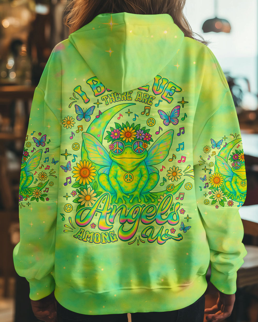 I BELIEVE THERE ARE ANGELS AMONG US FROG ALL OVER PRINT - TLNO1906252