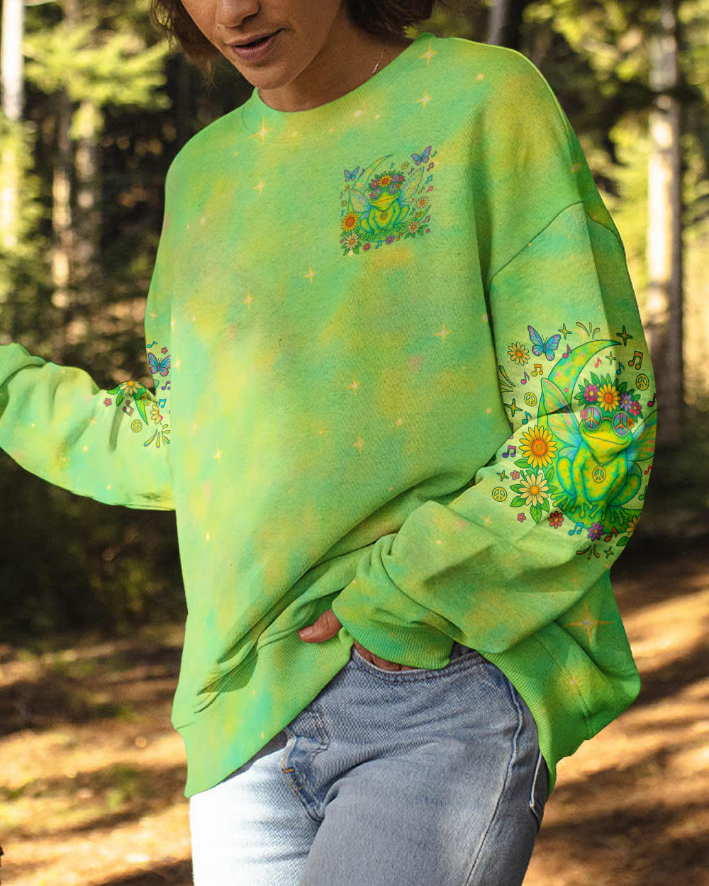 I BELIEVE THERE ARE ANGELS AMONG US FROG ALL OVER PRINT - TLNO1906252