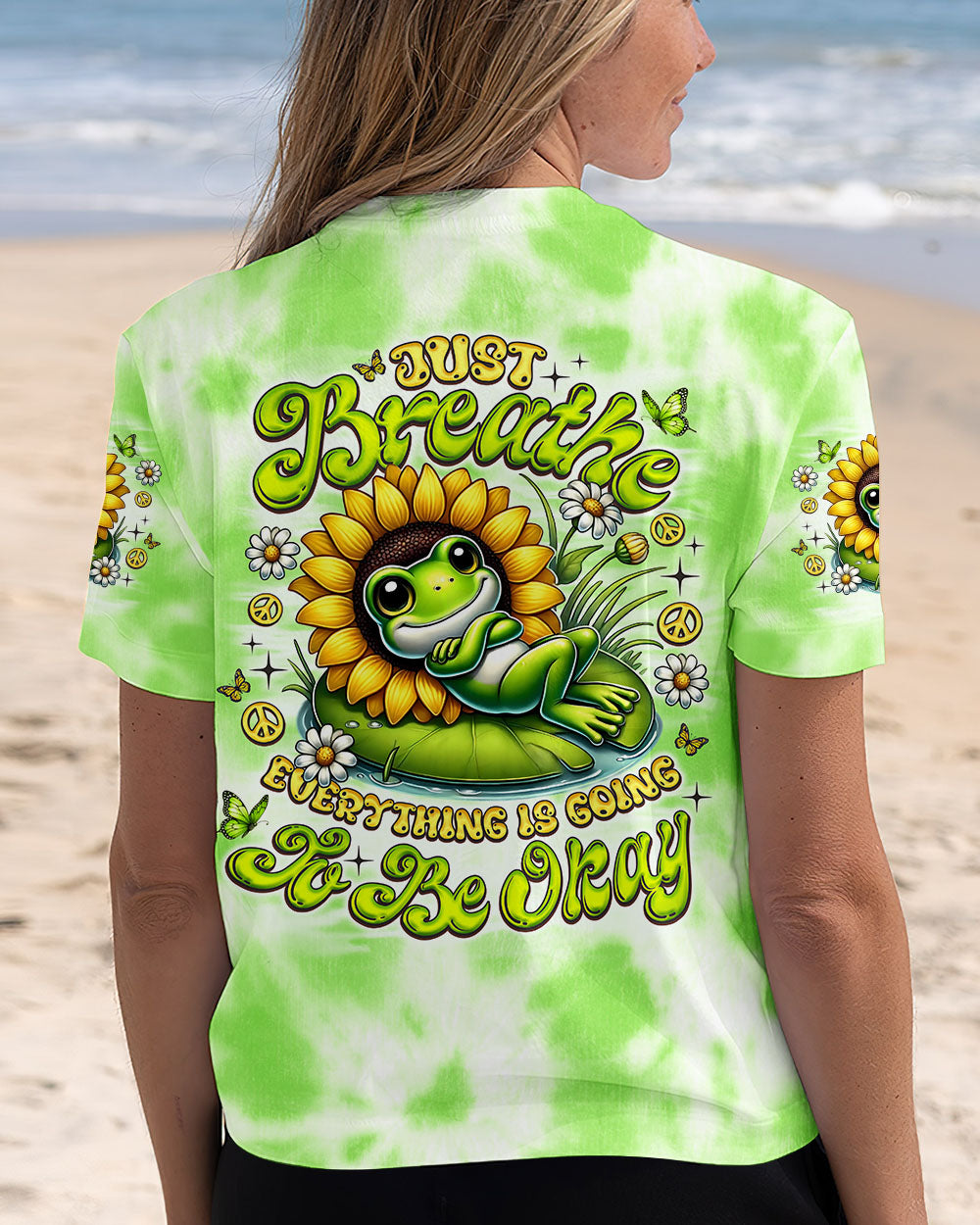 JUST BREATHE FROG ALL OVER PRINT - TLNO2006252