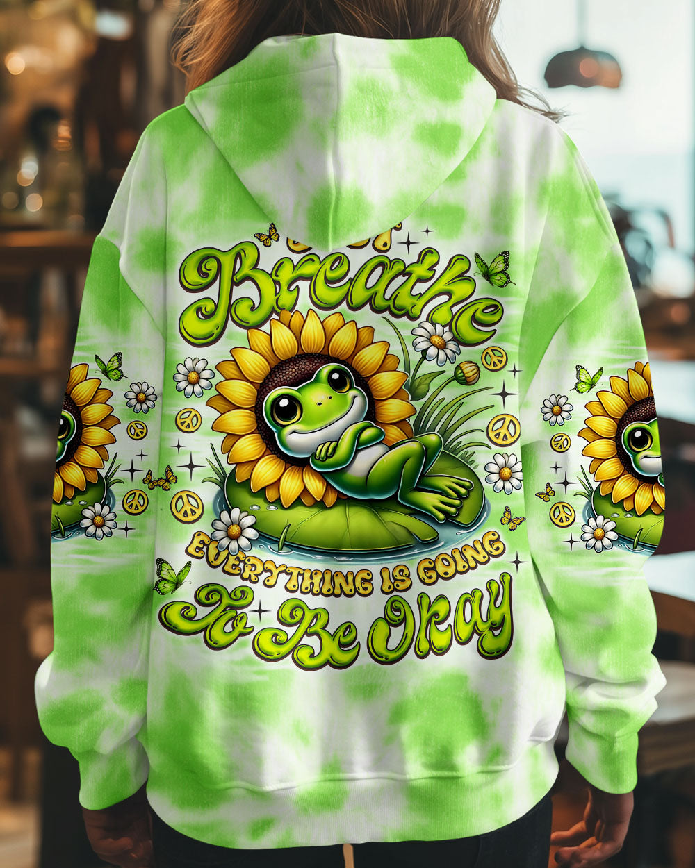 JUST BREATHE FROG ALL OVER PRINT - TLNO2006252