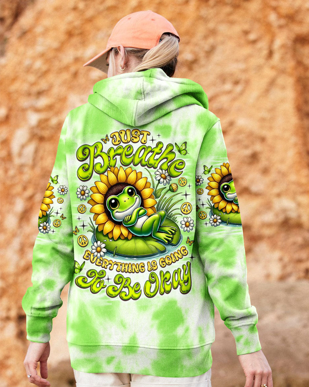 JUST BREATHE FROG ALL OVER PRINT - TLNO2006252
