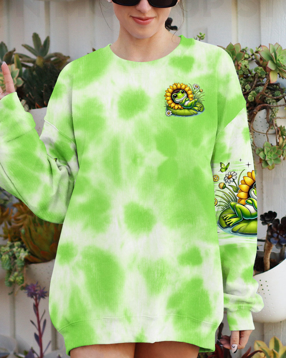 JUST BREATHE FROG ALL OVER PRINT - TLNO2006252