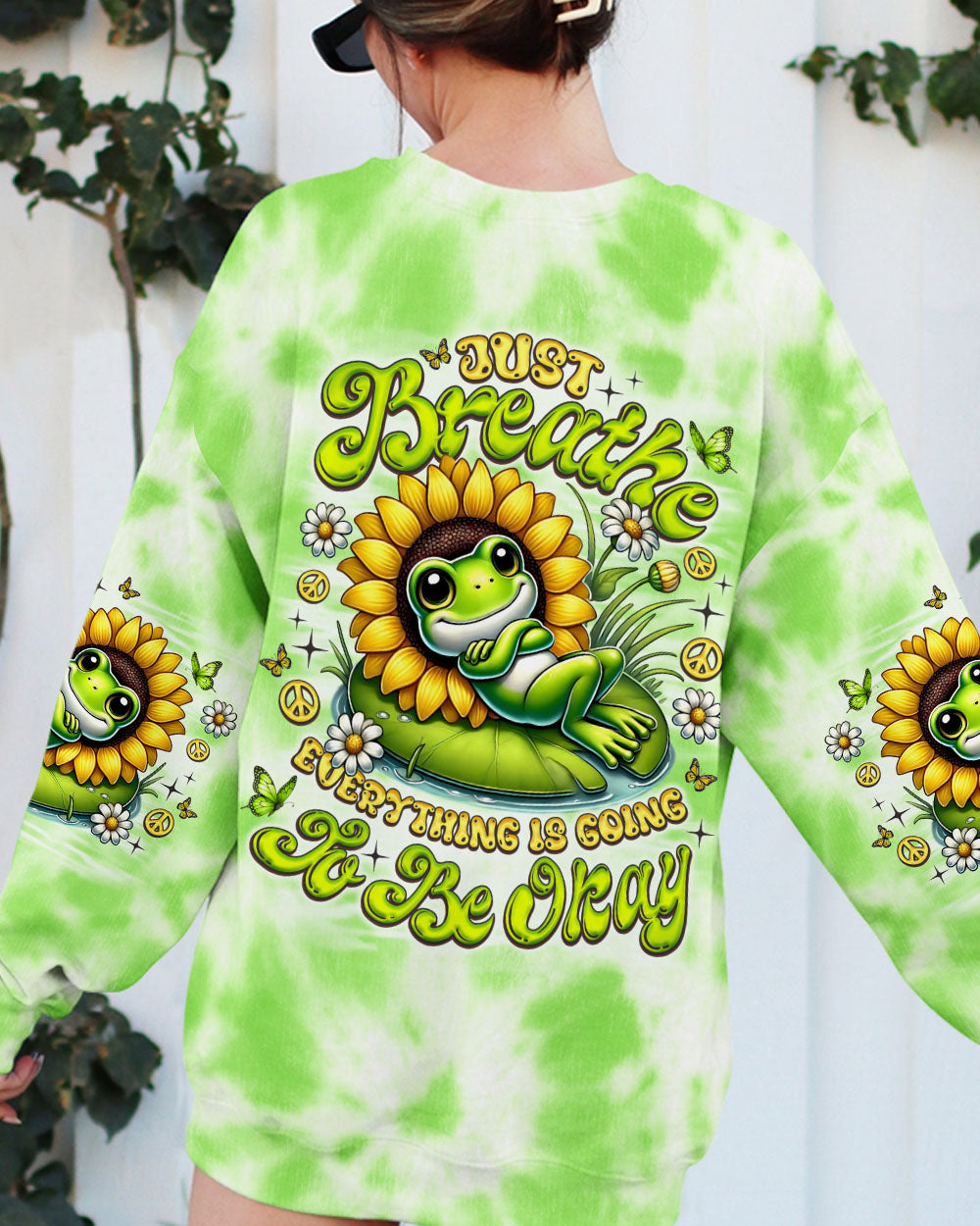 JUST BREATHE FROG ALL OVER PRINT - TLNO2006252