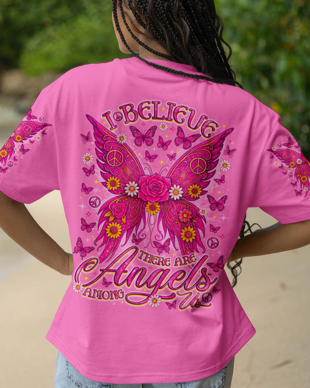 I BELIEVE THERE ARE ANGELS AMONG US WINGS ALL OVER PRINT - TLNO2009251