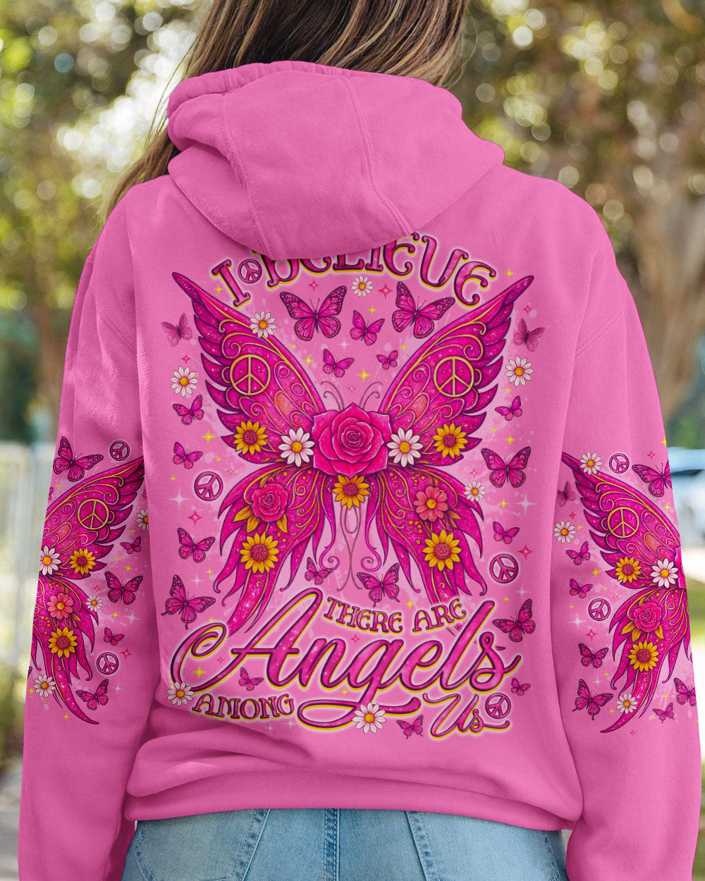 I BELIEVE THERE ARE ANGELS AMONG US WINGS ALL OVER PRINT - TLNO2009251