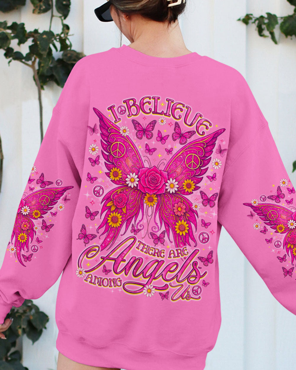 I BELIEVE THERE ARE ANGELS AMONG US WINGS ALL OVER PRINT - TLNO2009251