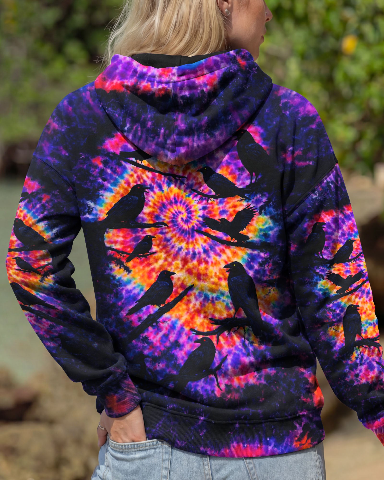 RAVEN IN THE DARK SWIRL ALL OVER PRINT - TLNO2101261