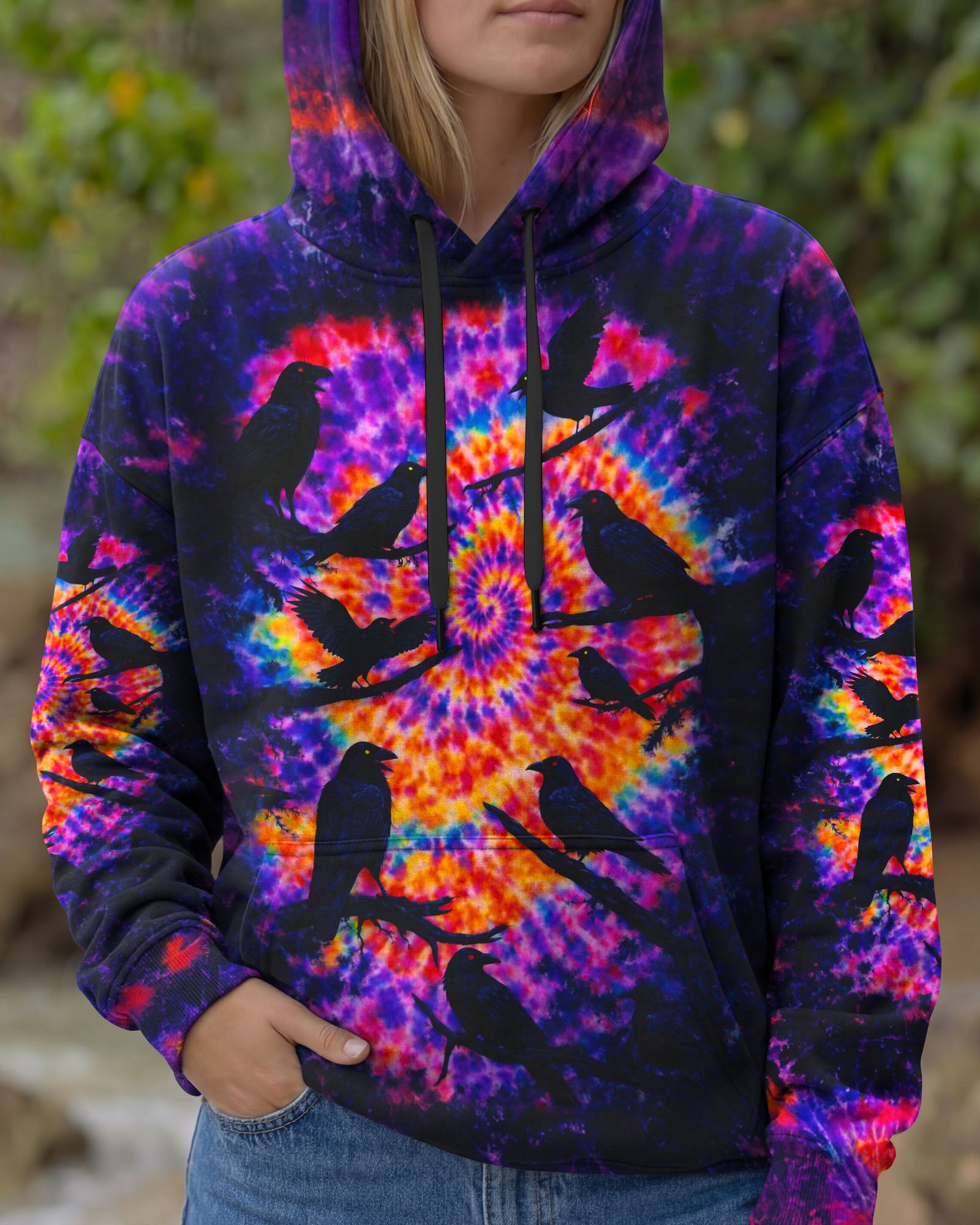 RAVEN IN THE DARK SWIRL ALL OVER PRINT - TLNO2101261