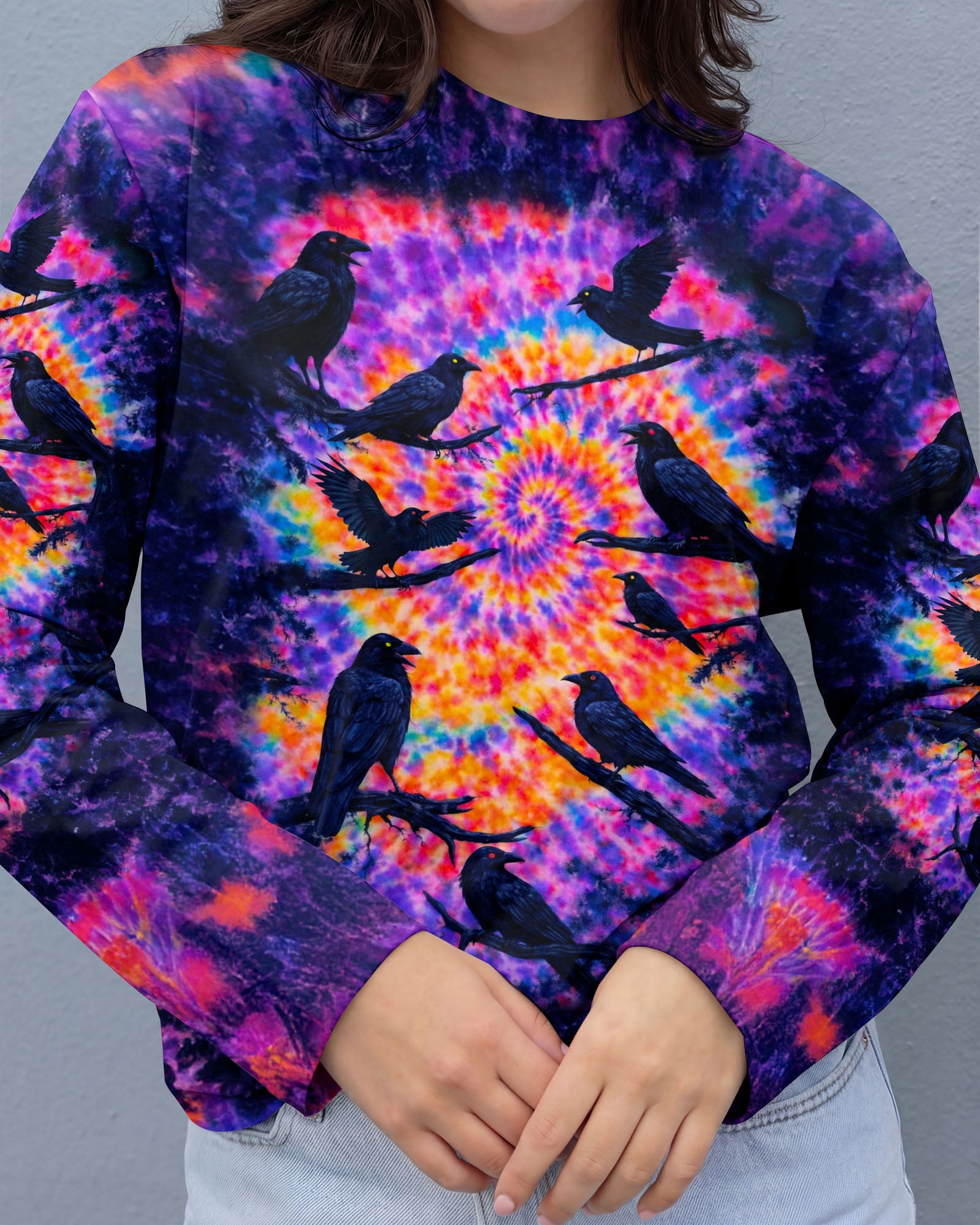RAVEN IN THE DARK SWIRL ALL OVER PRINT - TLNO2101261
