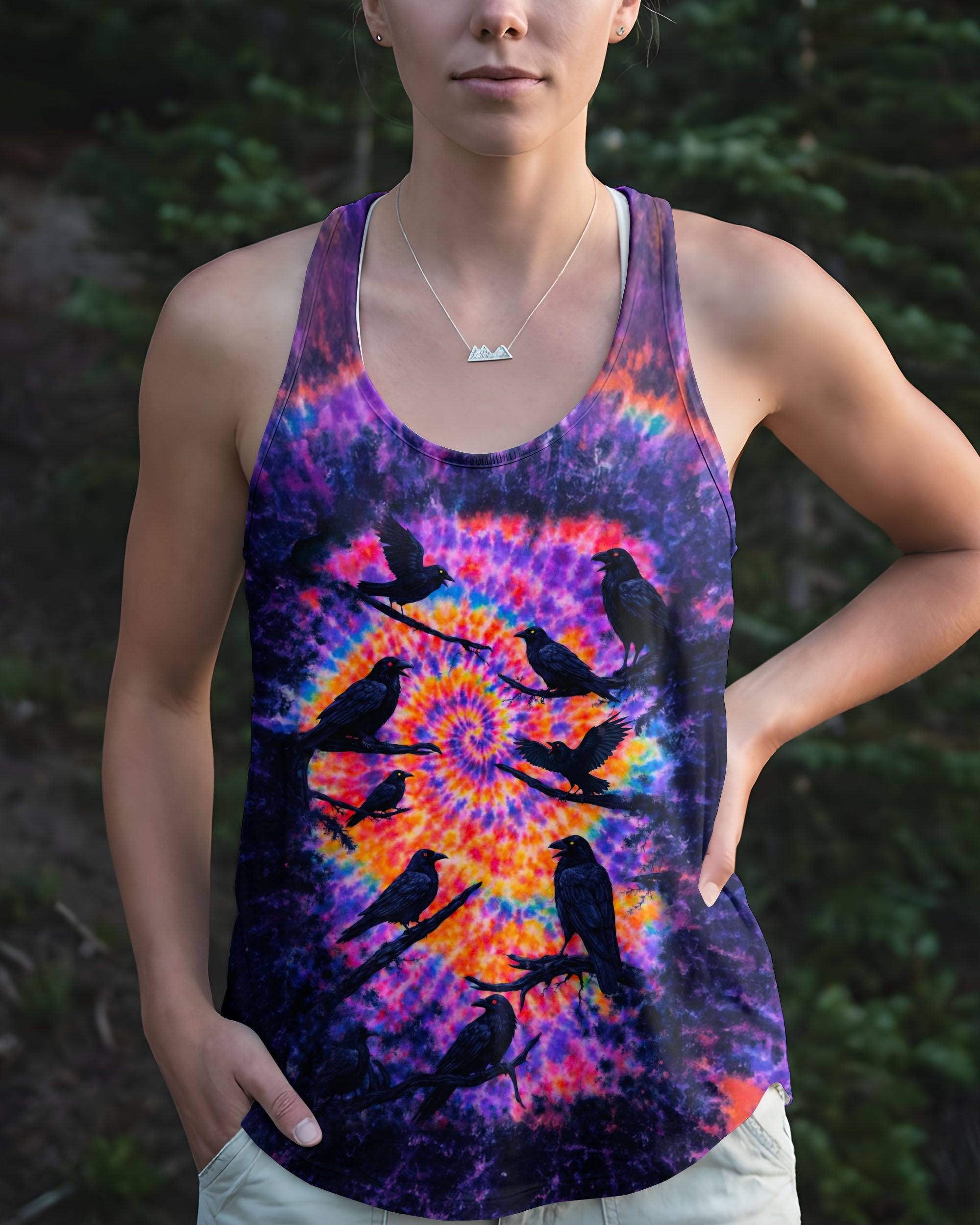 RAVEN IN THE DARK SWIRL ALL OVER PRINT - TLNO2101261