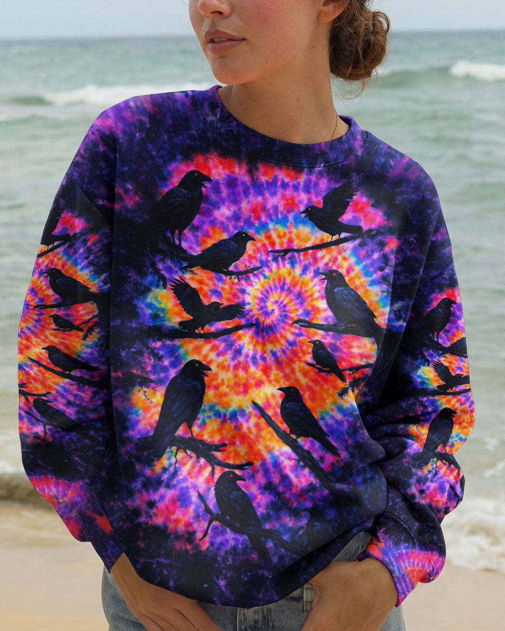 RAVEN IN THE DARK SWIRL ALL OVER PRINT - TLNO2101261