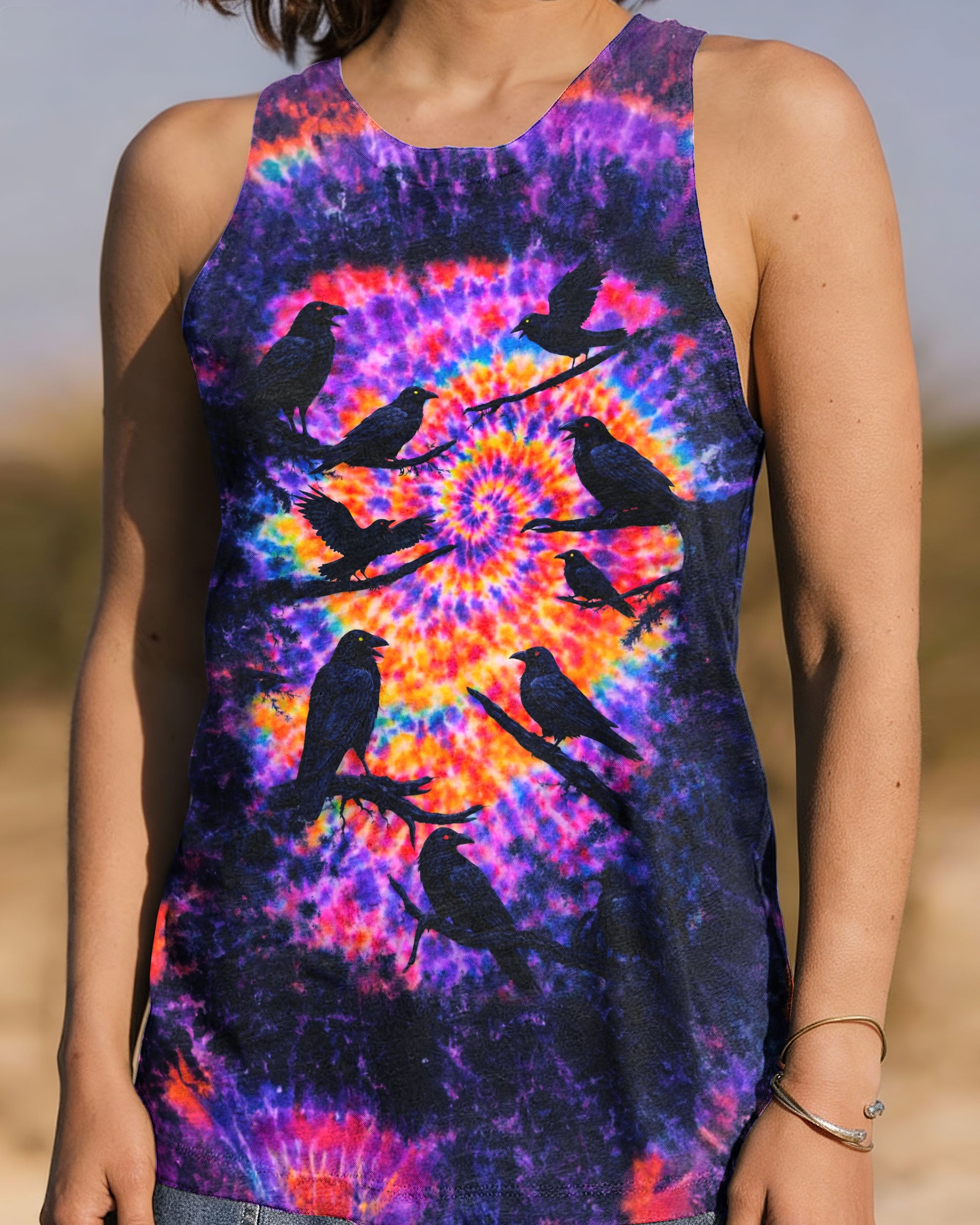 RAVEN IN THE DARK SWIRL ALL OVER PRINT - TLNO2101261
