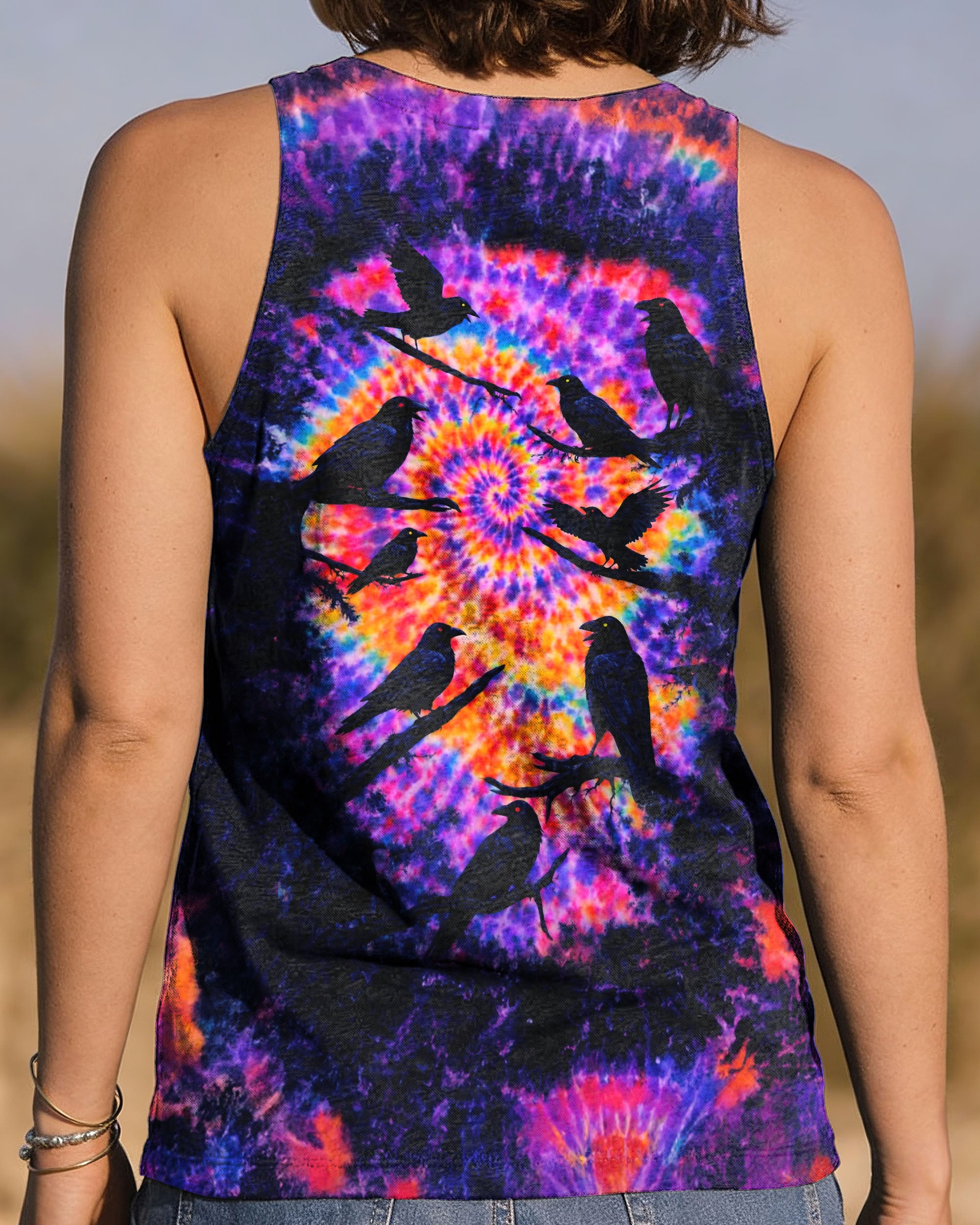 RAVEN IN THE DARK SWIRL ALL OVER PRINT - TLNO2101261