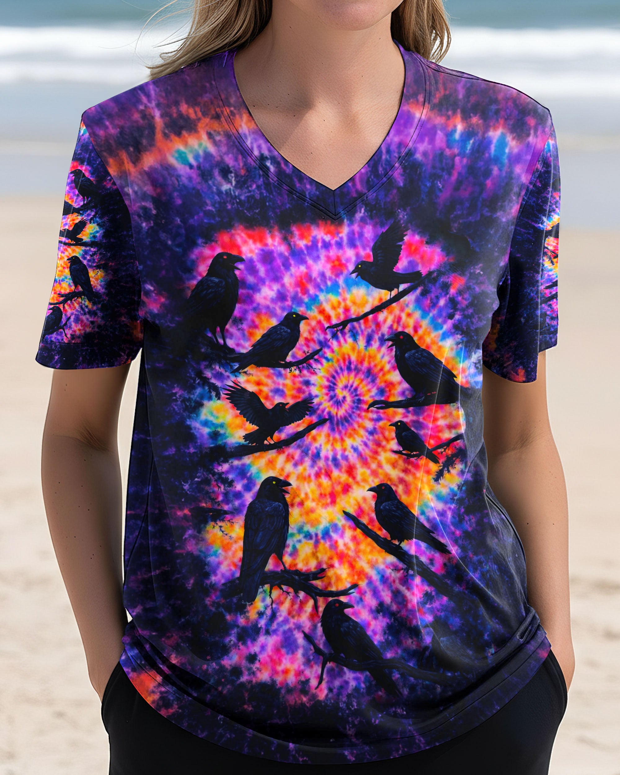 RAVEN IN THE DARK SWIRL ALL OVER PRINT - TLNO2101261