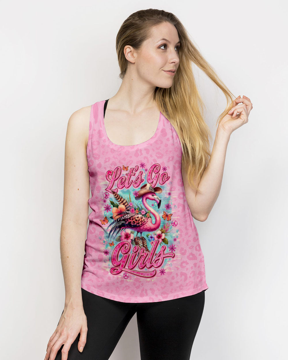 LET'S GO GIRLS FLAMINGO LEOPARD ALL OVER PRINT - TLNO2105242