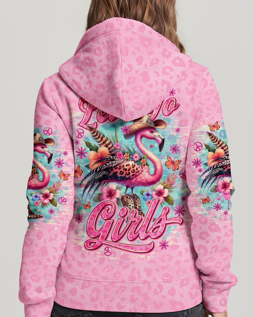LET'S GO GIRLS FLAMINGO LEOPARD ALL OVER PRINT - TLNO2105242