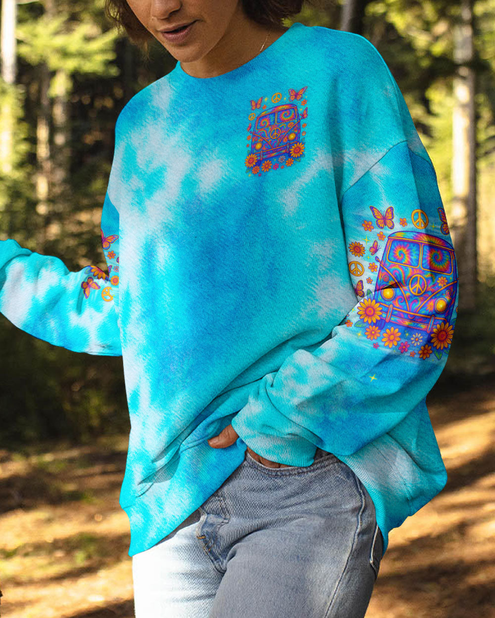 RUNNING AGAINST THE WIND BUS TIE DYE ALL OVER PRINT - TLNO2105251