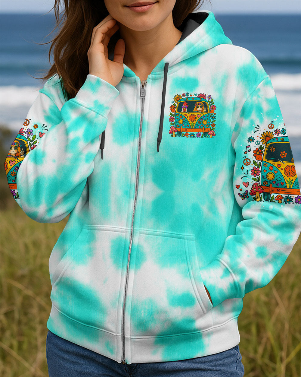 RUNNING AGAINST THE WIND BUS TIE DYE ALL OVER PRINT - TLNO2107253