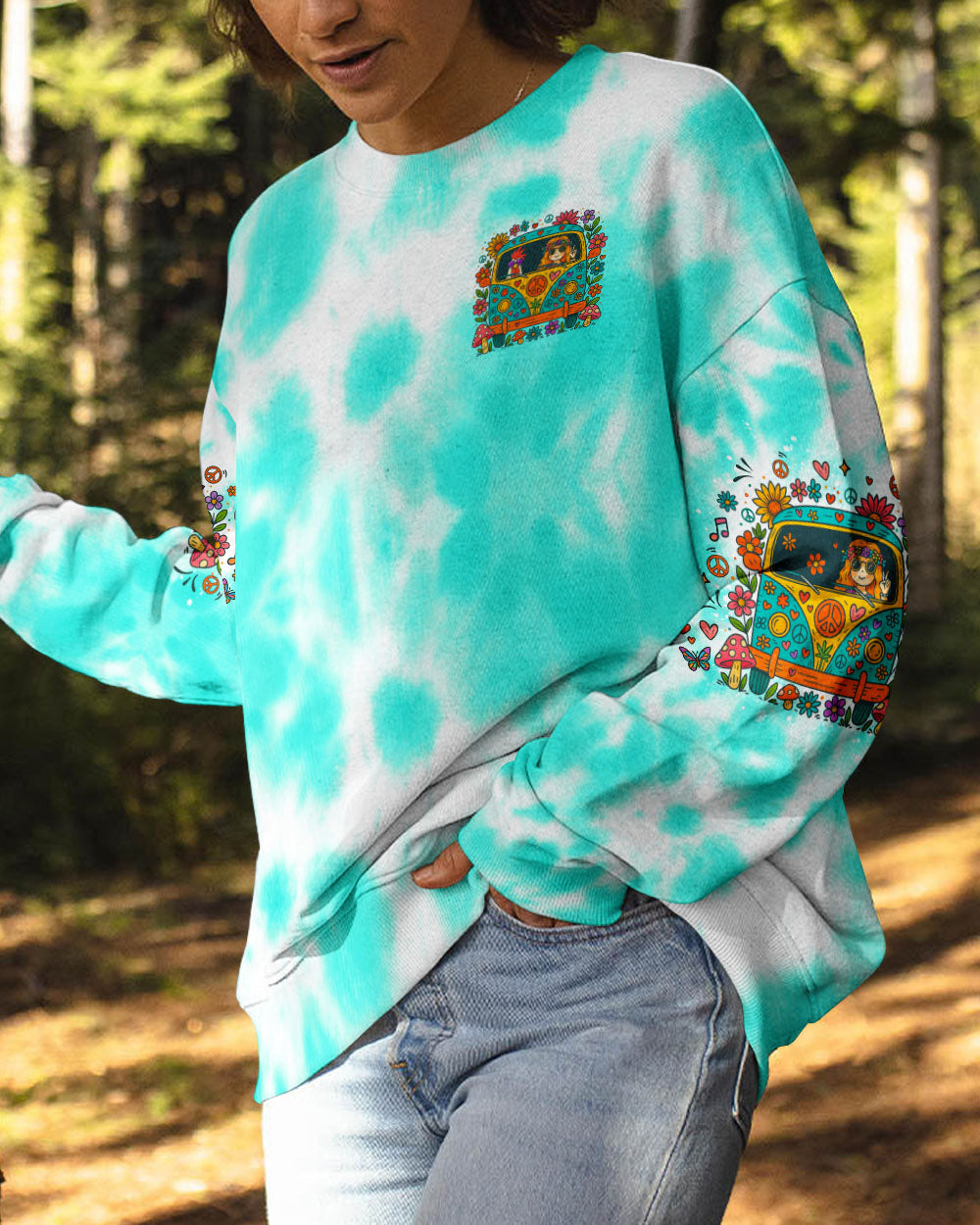RUNNING AGAINST THE WIND BUS TIE DYE ALL OVER PRINT - TLNO2107253