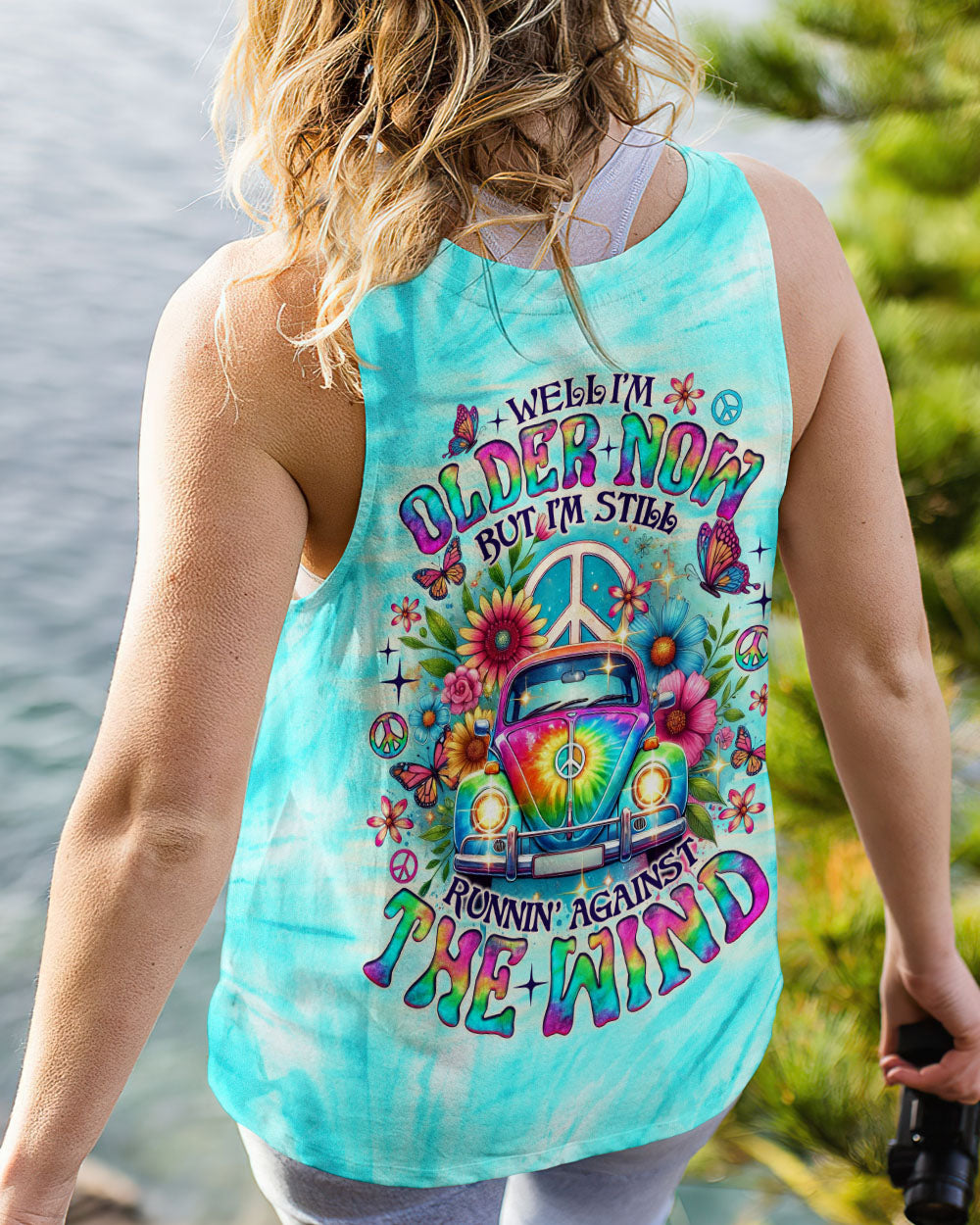 RUNNING AGAINST THE WIND CAR TIE DYE  ALL OVER PRINT - TLNO2203252