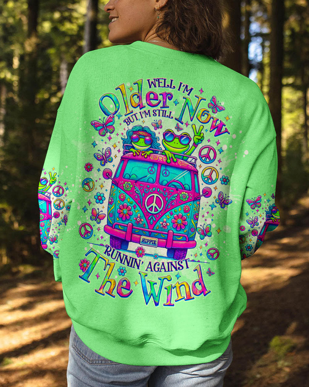 RUNNING AGAINST THE WIND FROG BUS ALL OVER PRINT - TLNO2210242