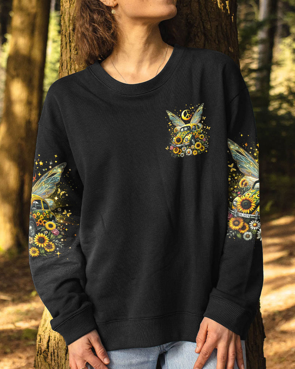 SHE IS SUNSHINE CAR WINGS ALL OVER PRINT - TLNO2212231