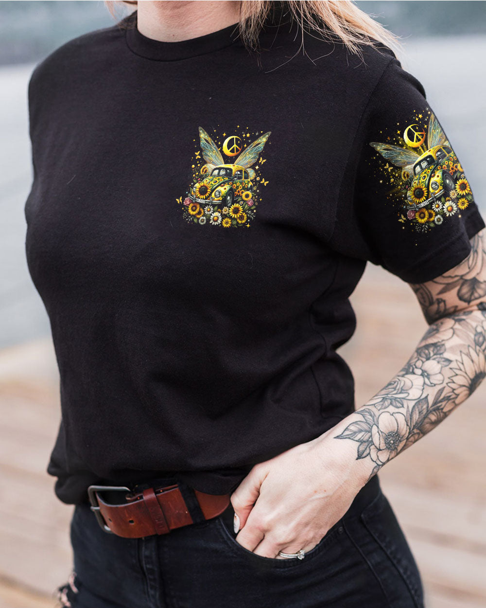 SHE IS SUNSHINE CAR WINGS ALL OVER PRINT - TLNO2212231