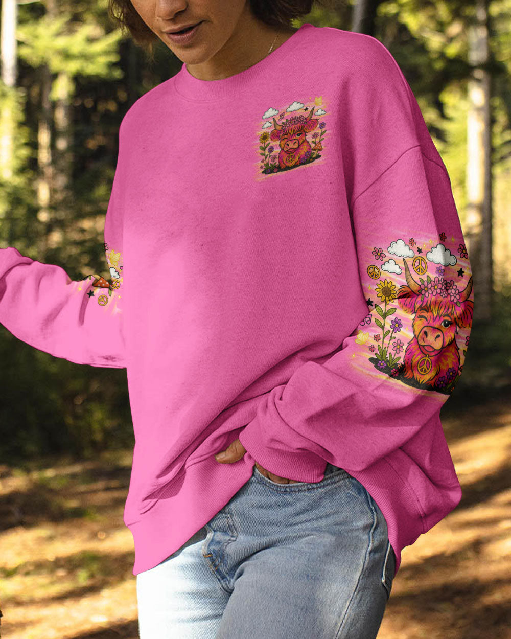 MOOD SWINGS COW TIE DYE ALL OVER PRINT - TLNO2307251