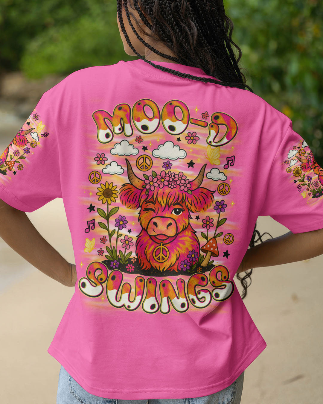 MOOD SWINGS COW TIE DYE ALL OVER PRINT - TLNO2307251