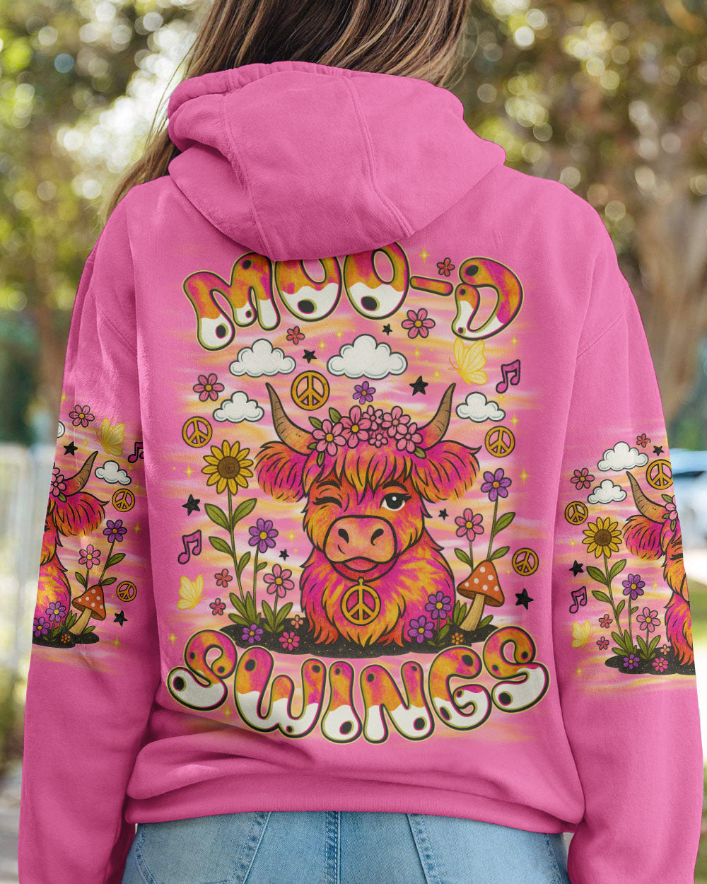 MOOD SWINGS COW TIE DYE ALL OVER PRINT - TLNO2307251