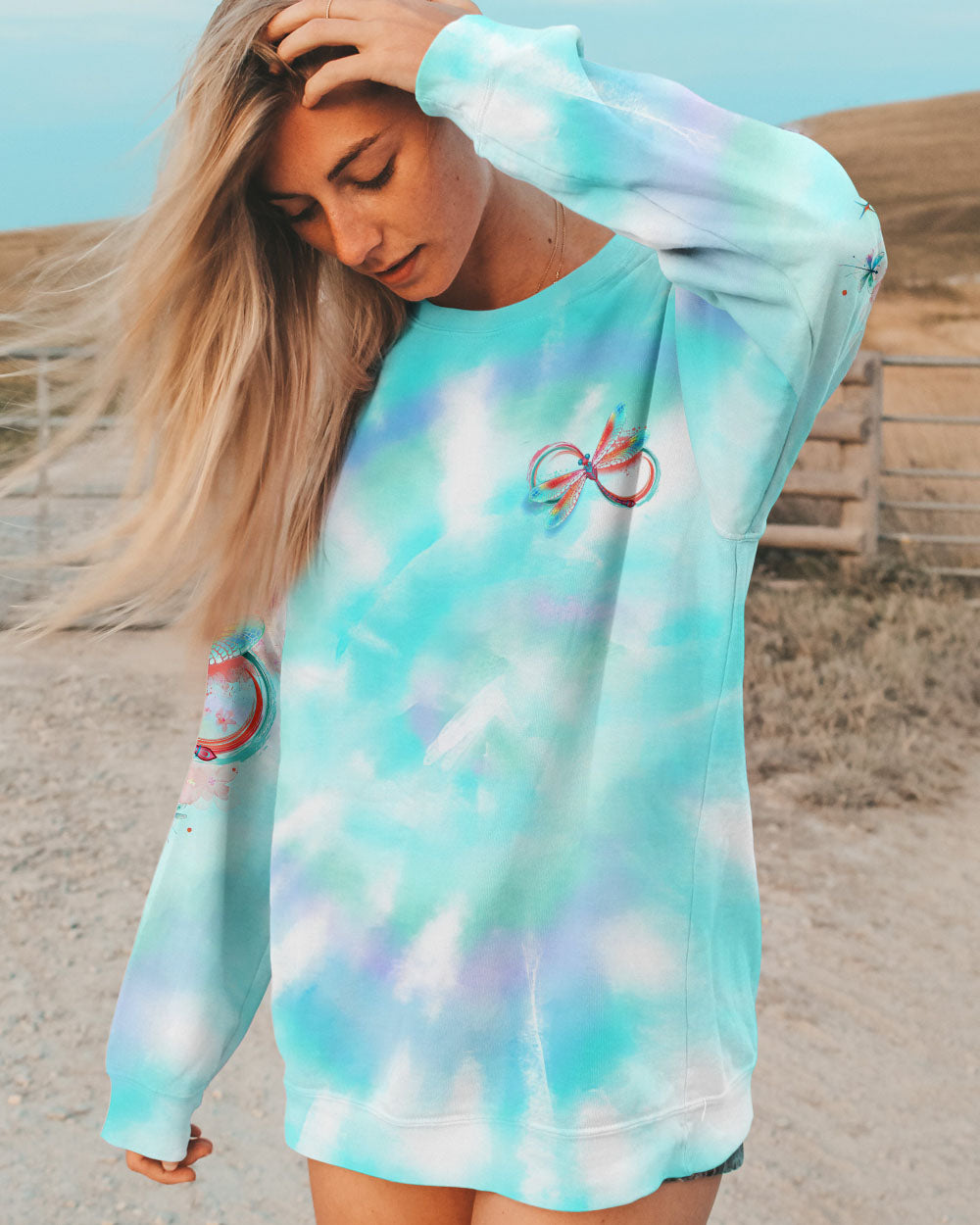 I BELIEVE THERE ARE ANGELS AMONG US DRAGONFLY ALL OVER PRINT - TLNO2311243