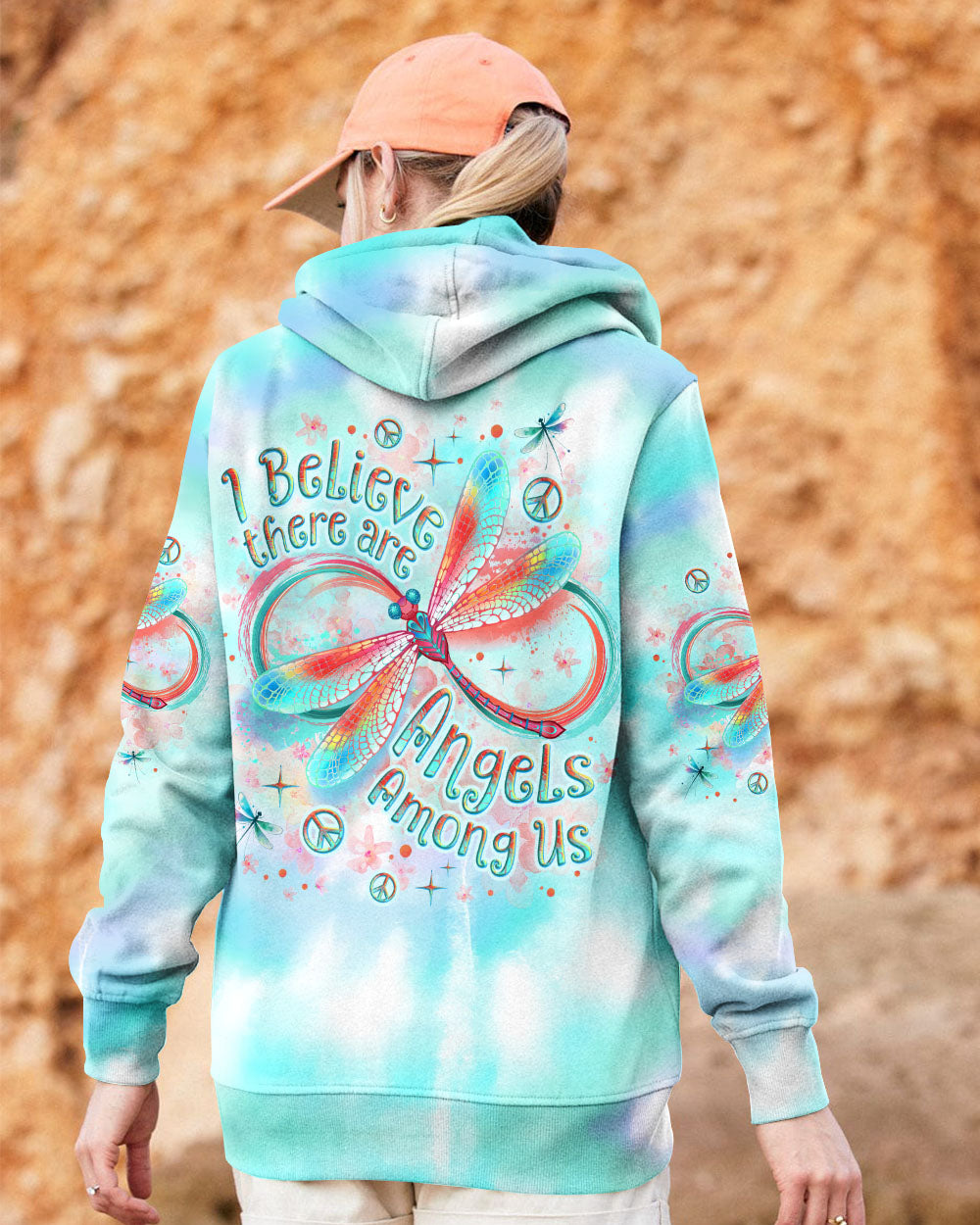 I BELIEVE THERE ARE ANGELS AMONG US DRAGONFLY ALL OVER PRINT - TLNO2311243