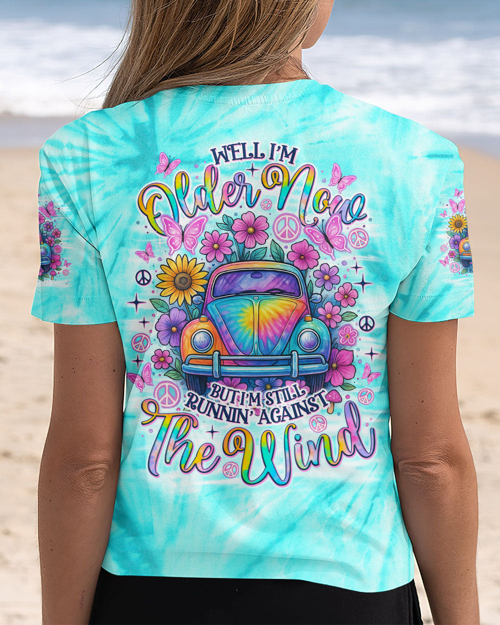 RUNNING AGAINST THE WIND CAR TIE DYE ALL OVER PRINT  - TLNO2404251