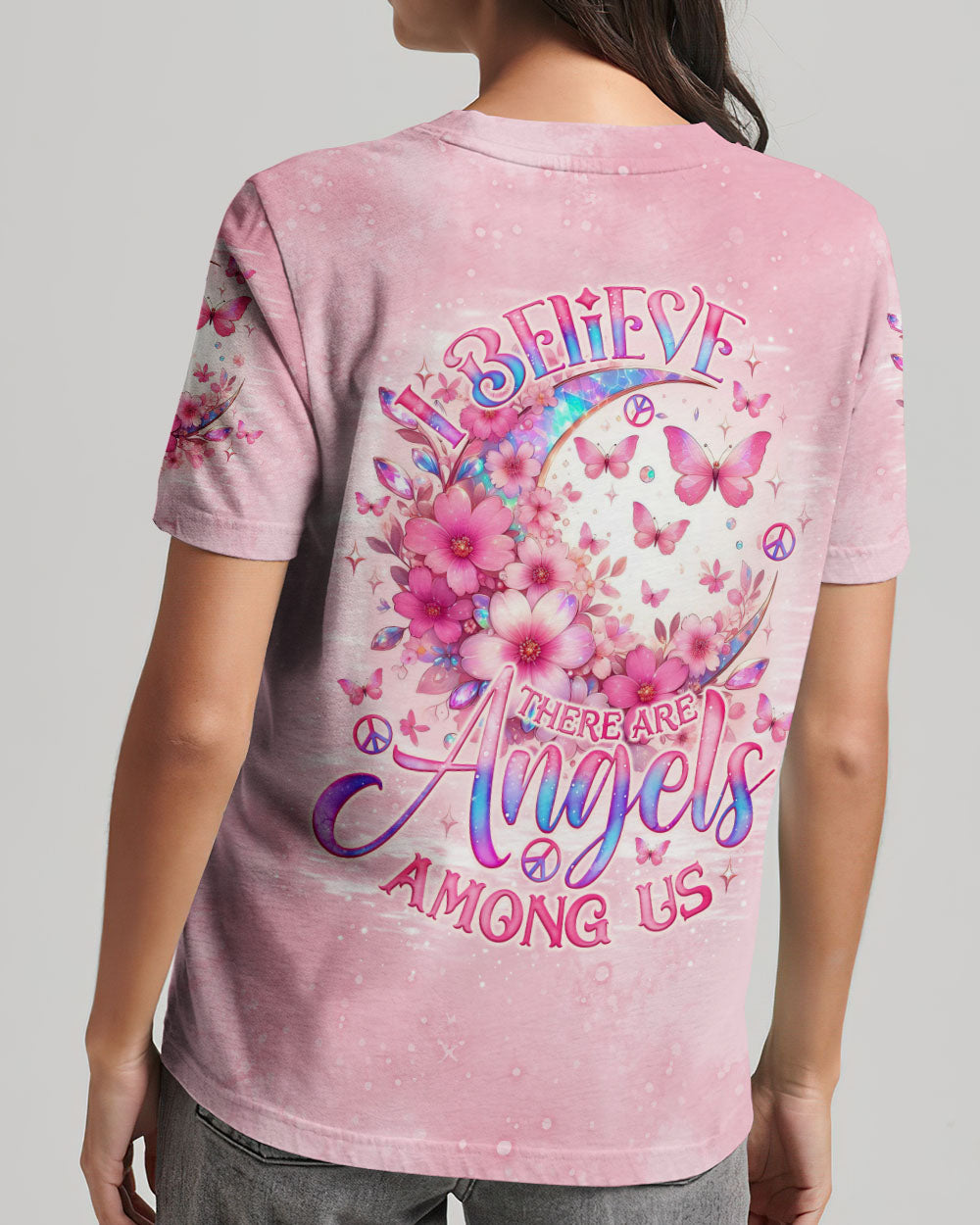 I BELIEVE THERE ARE ANGELS AMONG US ALL OVER PRINT - TLNO2405241