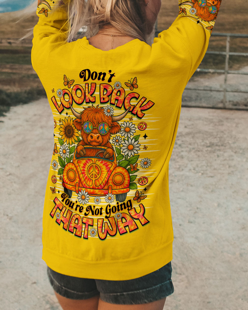 DON'T LOOK BACK COW ALL OVER PRINT - TLNO2409252