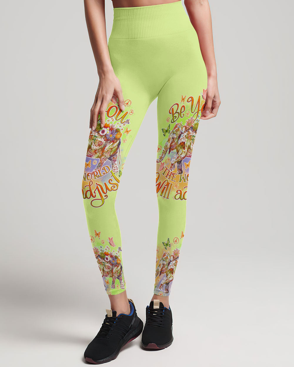 BE YOU THE WORLD WILL ADJUST ELEPHANT ALL OVER PRINT - TLNO2508231