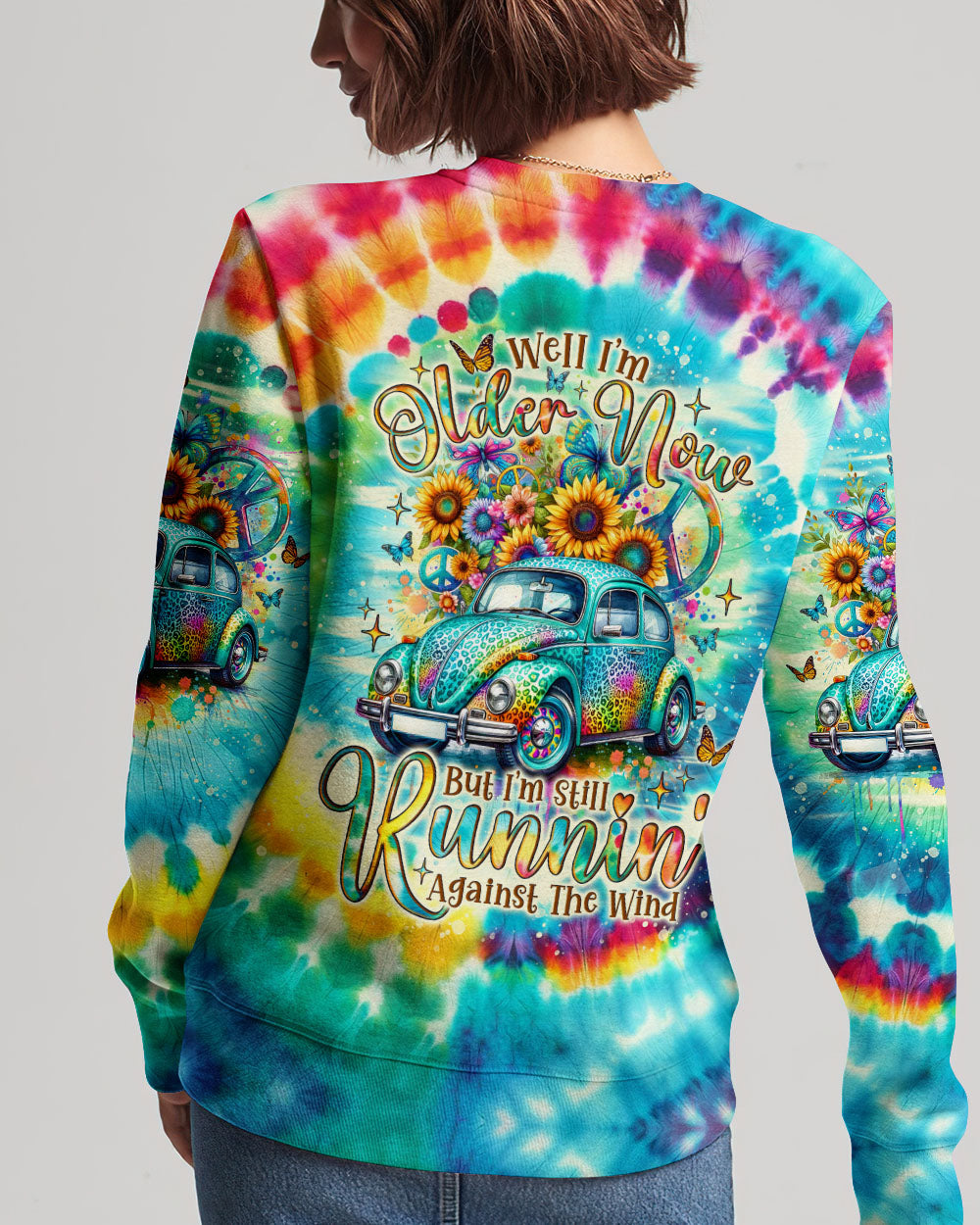 RUNNING AGAINST THE WIND TIE DYE LEOPARD ALL OVER PRINT - TLNO2601241