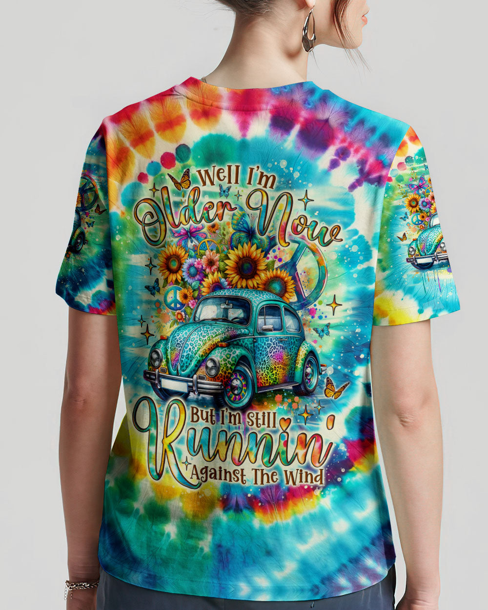 RUNNING AGAINST THE WIND TIE DYE LEOPARD ALL OVER PRINT - TLNO2601241