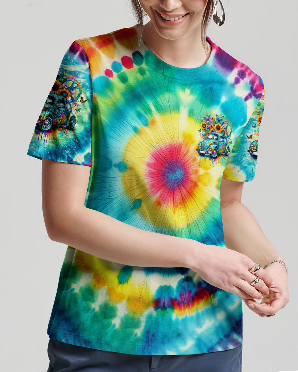 RUNNING AGAINST THE WIND TIE DYE LEOPARD ALL OVER PRINT - TLNO2601241